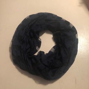 Navy Stripped Infinity Scarf